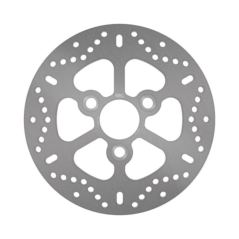 EBC Round D-Series Scooter Brake Rotor for 1995-1999, 2001-2003 SUZUKI Scooter Series Silver Stainless Steel Front One Piece (Fixed)