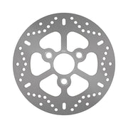 EBC Round D-Series Scooter Brake Rotor for 1995-1999, 2001-2003 SUZUKI Scooter Series Silver Stainless Steel Front One Piece (Fixed) #MD911D