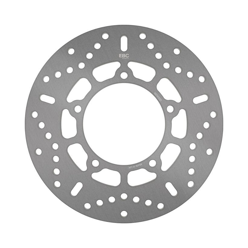 EBC Round D-Series Scooter Brake Rotor Scooter Series Silver Stainless Steel Front One Piece (Fixed)
