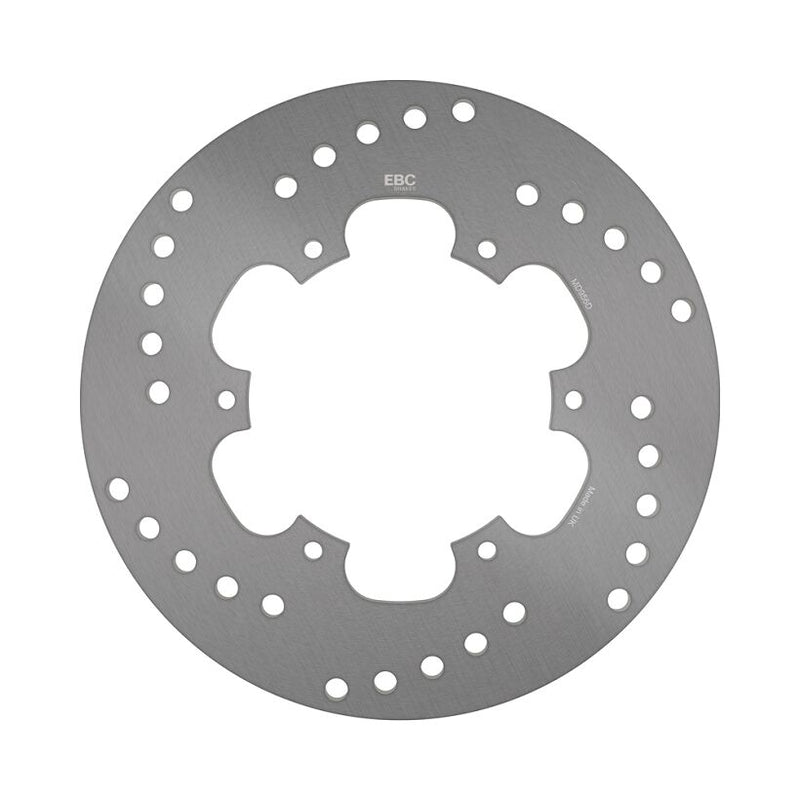 EBC Round D-Series Scooter Brake Rotor Scooter Series Silver Stainless Steel Front One Piece (Fixed)