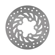 EBC Round D-Series Scooter Brake Rotor for 2001-2007, 2009, 2013 KYMCO Scooter Series Silver Stainless Steel Rear One Piece (Fixed)