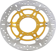 EBC MD Series Pro-Lite Contour X Brake Rotor for 2001-2021, 2023-2026 HONDA Polished Yellow Front Two Piece (Floating) Steel