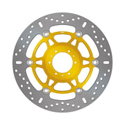 EBC X-Series Brake Rotor for 2002-2014 HONDA X Series Gold Silver Front Two Piece (Floating) Aluminium Alloy Stainless Steel