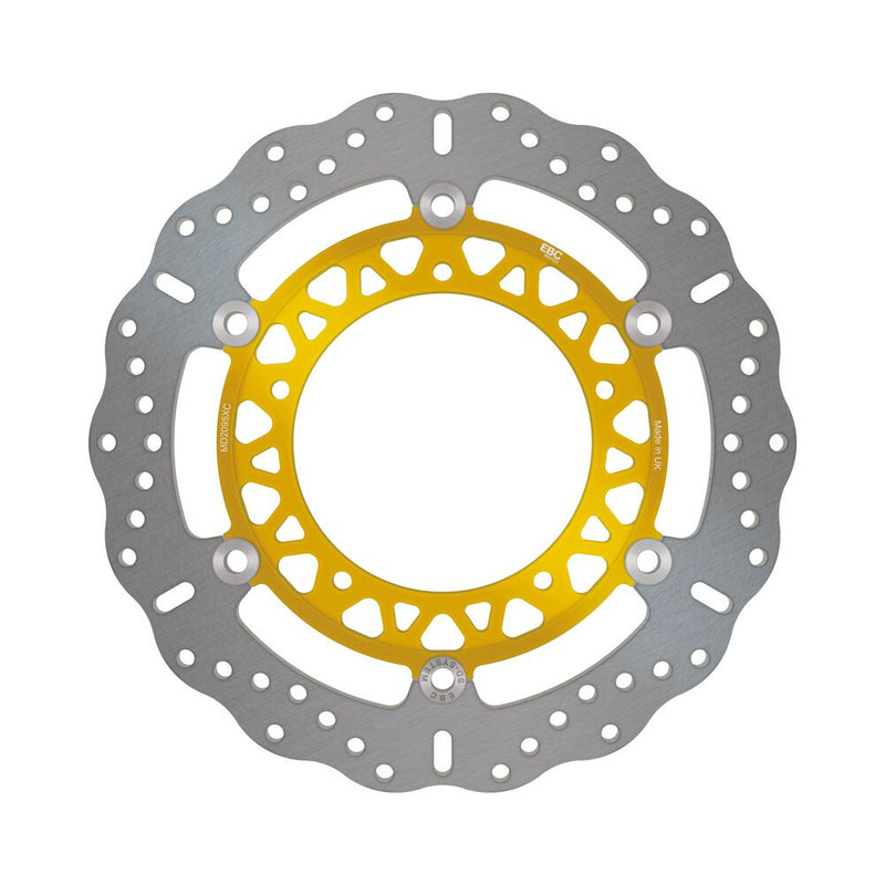 EBC Contour X Series Brake Rotor for 2005-2018 YAMAHA XC Series Gold Silver Full-Floating Front Two Piece (Floating) Aluminium Alloy Stainless Stee...