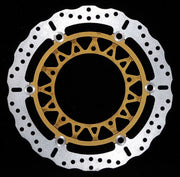 EBC Contour X Series Brake Rotor for 2007-2014 YAMAHA YZF-R1 1000 XC Series Gold Silver Front Two Piece (Floating) Aluminium Alloy Stainless Steel...