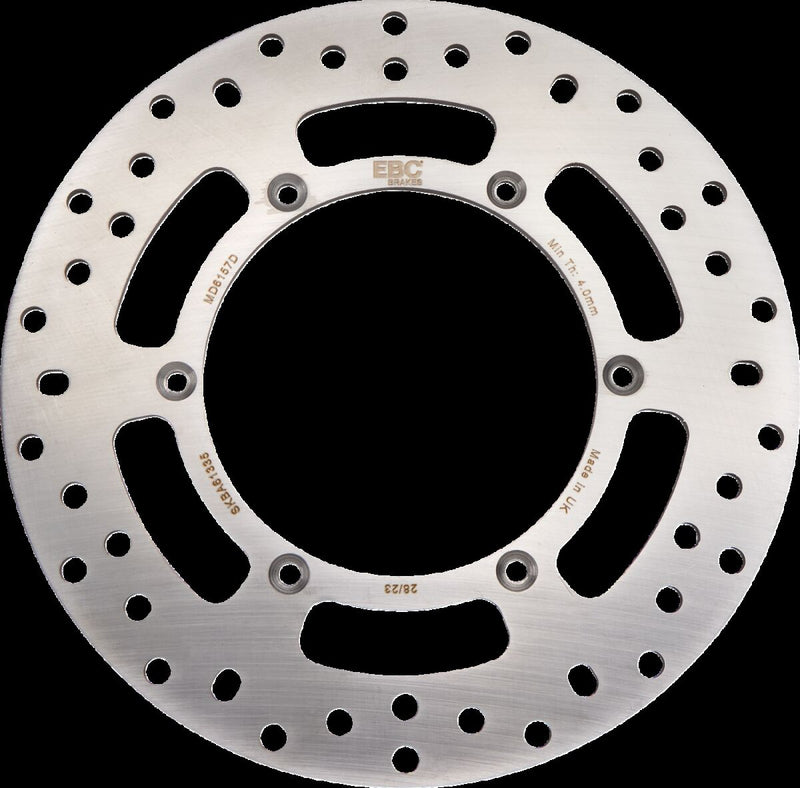 EBC Brake Rotor for 1999-2009 SUZUKI D Series Silver Rear One Piece (Fixed) Stainless Steel Zinc