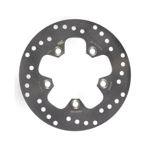 EBC Round D-Series Scooter Brake Rotor for 2007-2020 SUZUKI AN 400 Scooter Series Silver Stainless Steel Rear One Piece (Fixed) Zinc