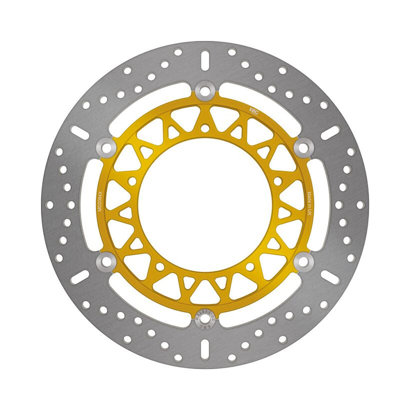 EBC X-Series Brake Rotor for 2004-2006 YAMAHA YZF-R1 1000 X Series Gold Stainless Steel Front Two Piece (Floating)