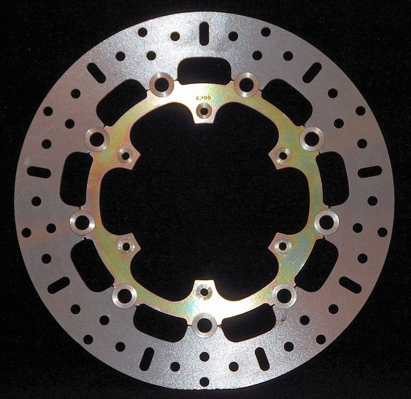EBC Round Pro-Lite Brake Rotor for 2006-2016, 2019-2020 KTM D Series Silver Stainless Steel Front Two Piece (Floating) Aluminium Heat-Treated Carbo...