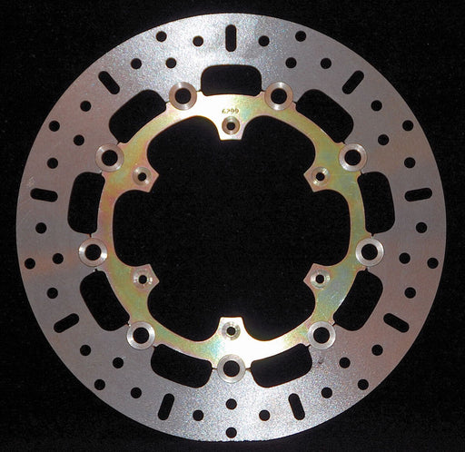 EBC Round Pro-Lite Brake Rotor for 2006-2016, 2019-2020 KTM D Series Silver Stainless Steel Front Two Piece (Floating) Aluminium Heat-Treated Carbo...