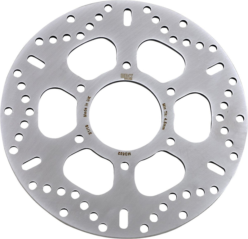 EBC Brake Rotor for Harley-Davidson for 2002-2010 BUELL Unfinished Standard Rear One Piece (Fixed) Stainless Steel