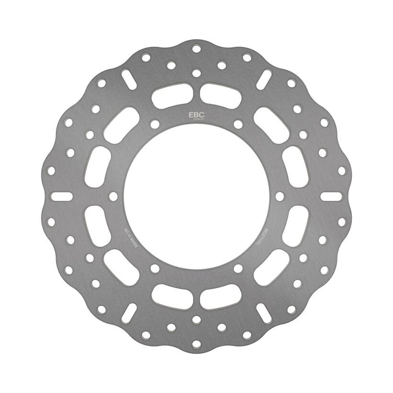 EBC Contour Fixed Brake Rotor for 2010-2018 YAMAHA Wave® Silver Stainless Steel Solid-Mount Rear One Piece (Fixed) Zinc