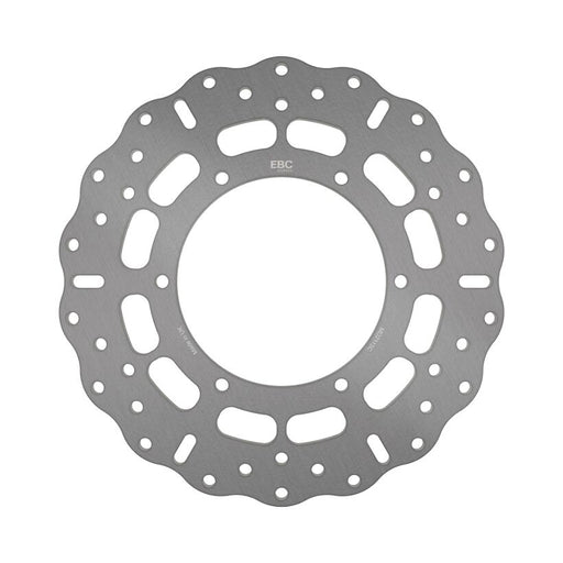 EBC Contour Fixed Brake Rotor for 2010-2018 YAMAHA Wave® Silver Stainless Steel Solid-Mount Rear One Piece (Fixed) Zinc