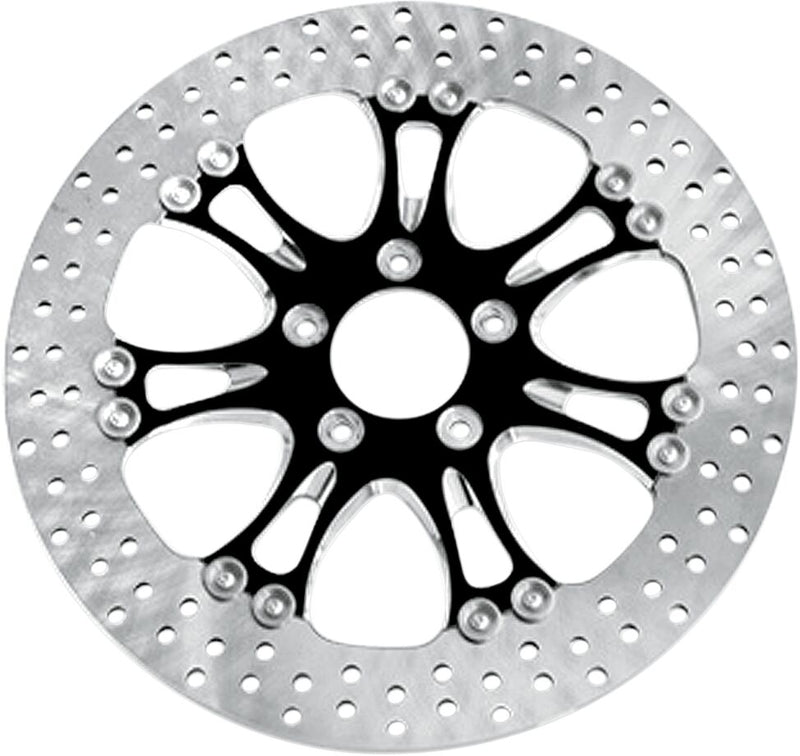 Two-Piece Brake Rotor Dyna,
Softail,
Classic,
Revolution,
Sportster,
Touring,
Trike