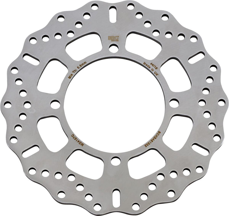 EBC MD Series Pro-Lite Contour Brake Rotor for 2006-2026 KAWASAKI Pro-Lite Series Polished Rear One Piece (Fixed) Billet Steel