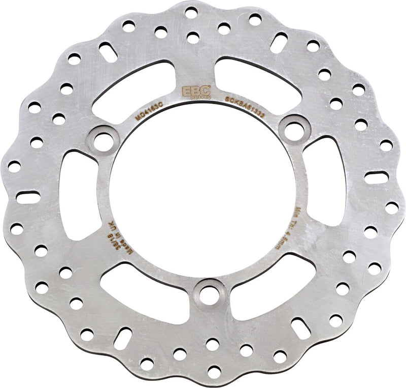 EBC MD Series Pro-Lite Contour Brake Rotor for 2008-2016, 2019-2020 KAWASAKI Pro-Lite Series Polished Rear One Piece (Fixed) Billet Steel