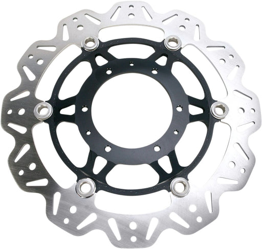 EBC VR Series Vee-Rotor™ for 2001-2021, 2023-2026 HONDA Vee Series Brake Rotor Black Stainless Steel Front Two Piece (Floating)