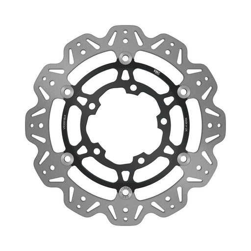 EBC VR Series Vee-Rotor™ for 2005-2018 SUZUKI Vee Series Brake Rotor Black Stainless Steel Front Two Piece (Floating)