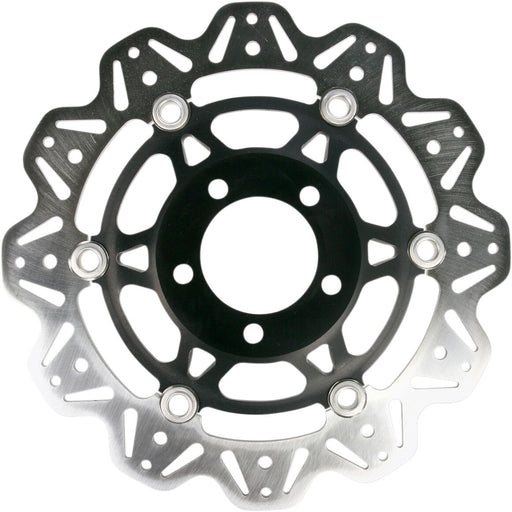 EBC VR Series Vee-Rotor™ for 2004-2019 KAWASAKI Vee Series Brake Rotor Black Stainless Steel Front Two Piece (Floating)