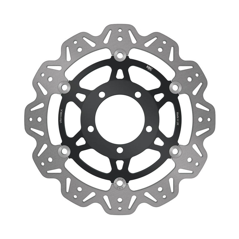 EBC VR Series Vee-Rotor™ for 2006-2025 KAWASAKI Vee Series Brake Rotor Black Stainless Steel Front Two Piece (Floating)