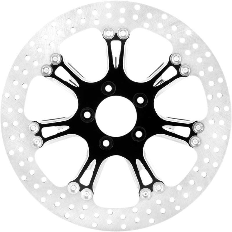 Two-Piece Brake Rotor Dyna,
Softail,
Classic,
Revolution,
Sportster,
Touring,
Trike