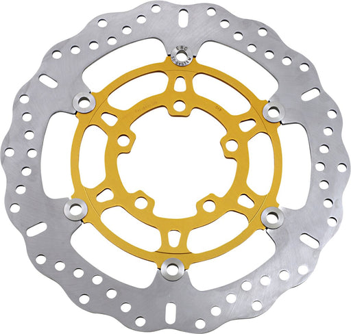EBC Pro-Lite XC Contour Brake Rotor for 2011-2020 TRIUMPH TIGER XC Series Gold Silver Front Two Piece (Floating) Stainless Steel