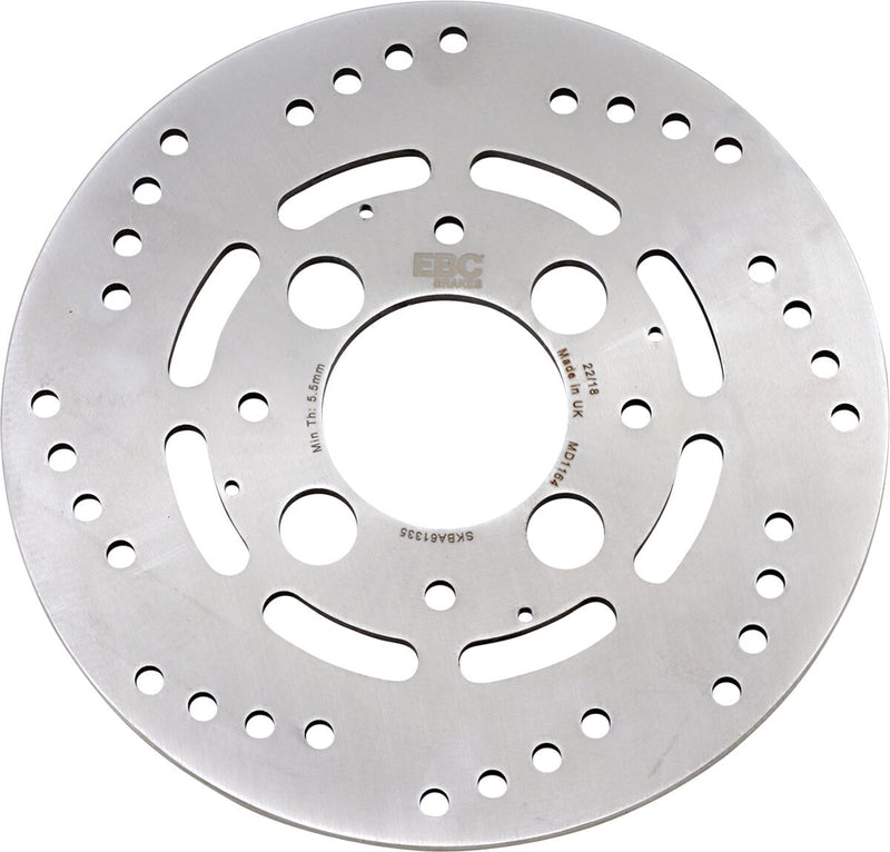 EBC MD Series Pro-Lite Brake Rotor for 2002-2012 HONDA VFR 800 Pro-Lite Series Silver Rear One Piece (Fixed) Stainless Steel