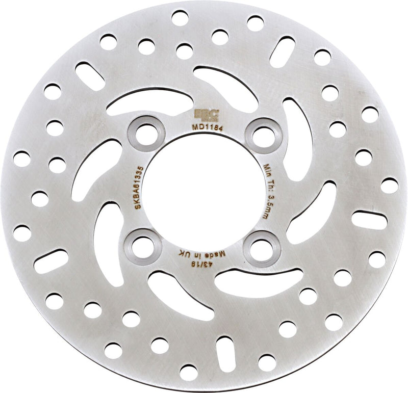 EBC MD Series Pro-Lite Brake Rotor for 2013-2022 HONDA Pro-Lite Series Silver Rear One Piece (Fixed) Stainless Steel