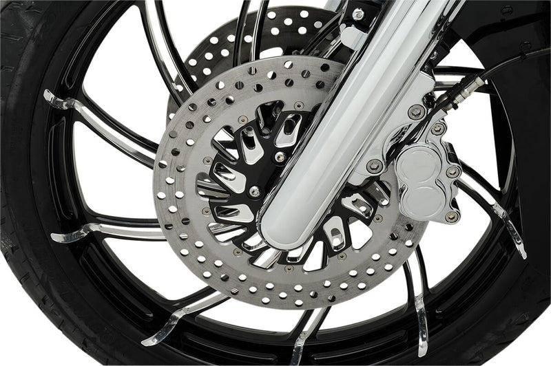 Two-Piece Brake Rotor Dyna,
Softail,
Revolution,
Sportster,
Touring,
Trike