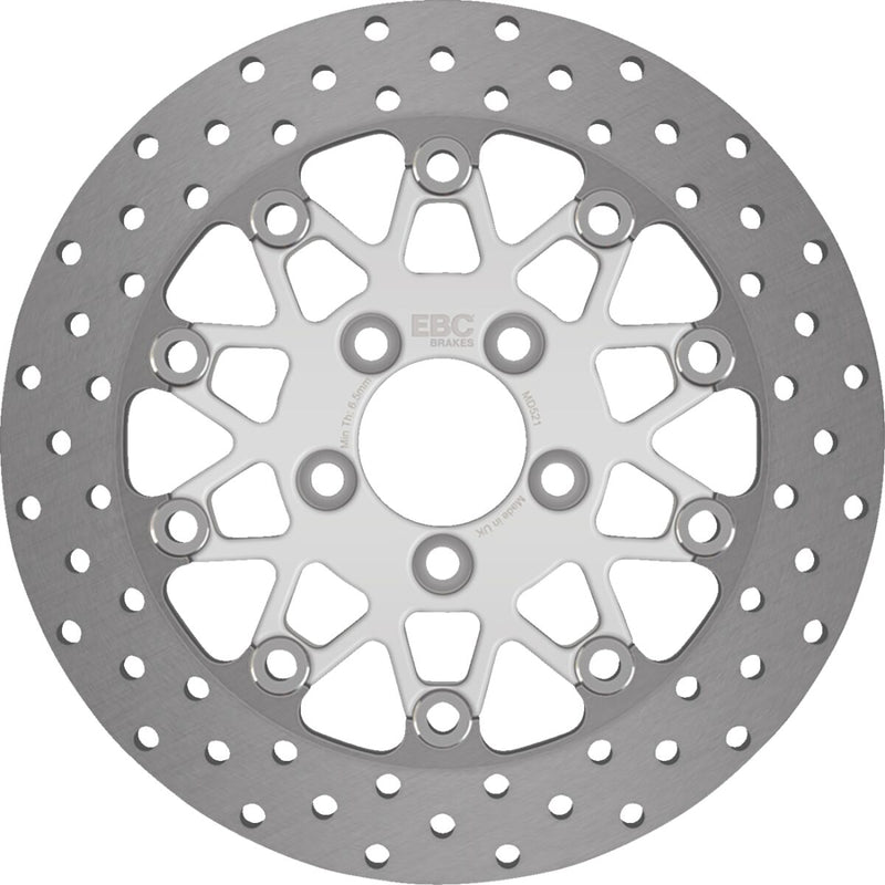 EBC Brake Rotor for 2008-2024 Harley-Davidson Silver Rear Two Piece (Floating) Aluminium Alloy Stainless Steel