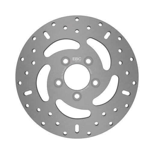 EBC Round Fixed Brake Rotor for 2006-2022 Harley-Davidson Gold Stainless Steel Rear Left One Piece (Fixed) Zinc