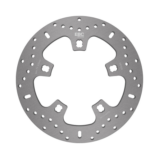 EBC Round Fixed Brake Rotor for 2011-2012, 2014-2024 Harley-Davidson Silver Stainless Steel Front Left Front Right One Piece (Fixed) Zinc