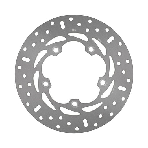 EBC Round HPSR solid brake rotor for 2004-2014 YAMAHA HPSR Series Silver Stainless Steel Solid-Mount Rear One Piece (Fixed)