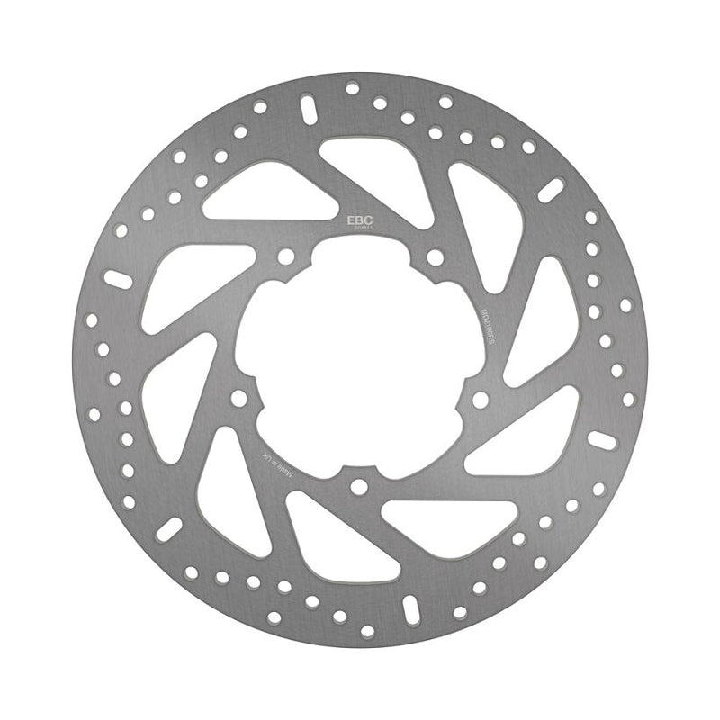 EBC Round HPSR solid brake rotor for 2008-2011 YAMAHA YBR 250 HPSR Series Silver Stainless Steel Solid-Mount Front One Piece (Fixed)