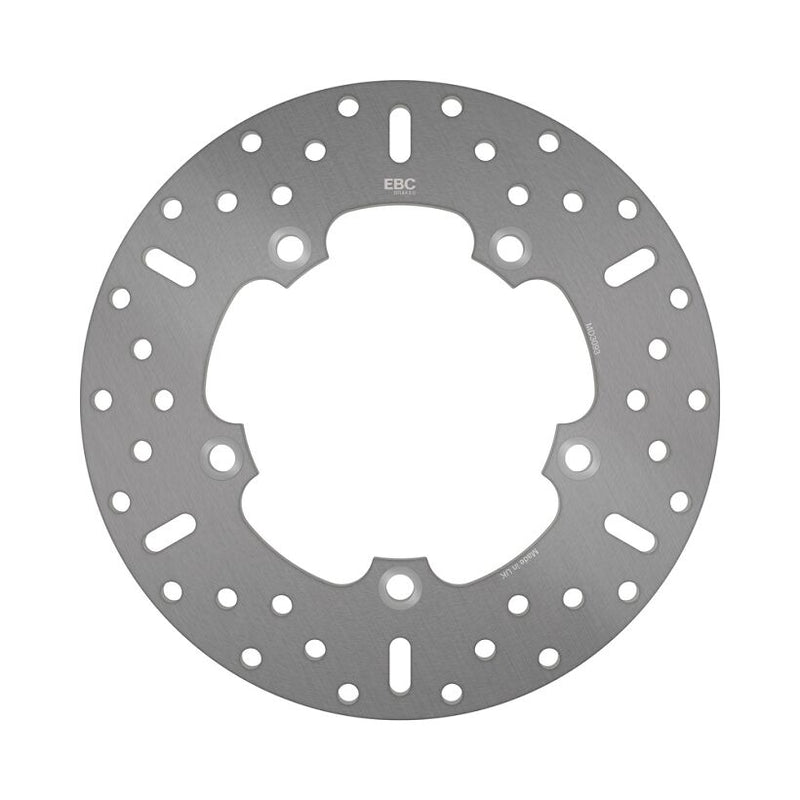 EBC Round HPSR solid brake rotor for 2005-2026 SUZUKI HPSR Series Silver Stainless Steel Solid-Mount Rear One Piece (Fixed)