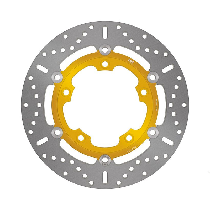 EBC X-Series Brake Rotor for 2005-2010 SUZUKI GSF 650 X Series Gold Stainless Steel Front Two Piece (Floating)