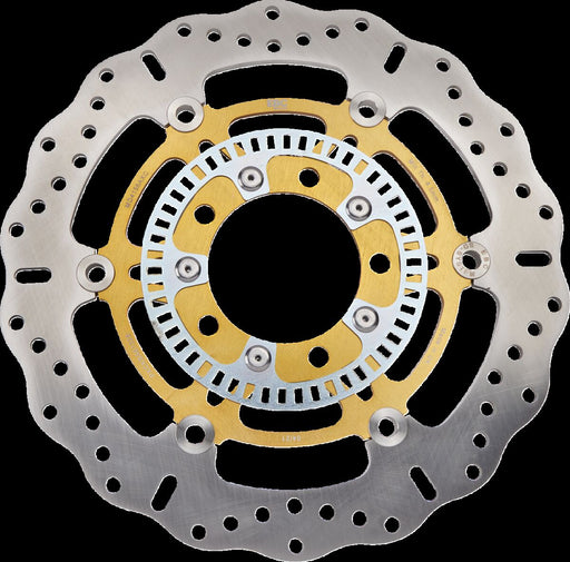 EBC Brake Rotor for 2005-2026 KAWASAKI XC Series Gold Zinc Front Left Two Piece (Floating) Aluminium Stainless Steel