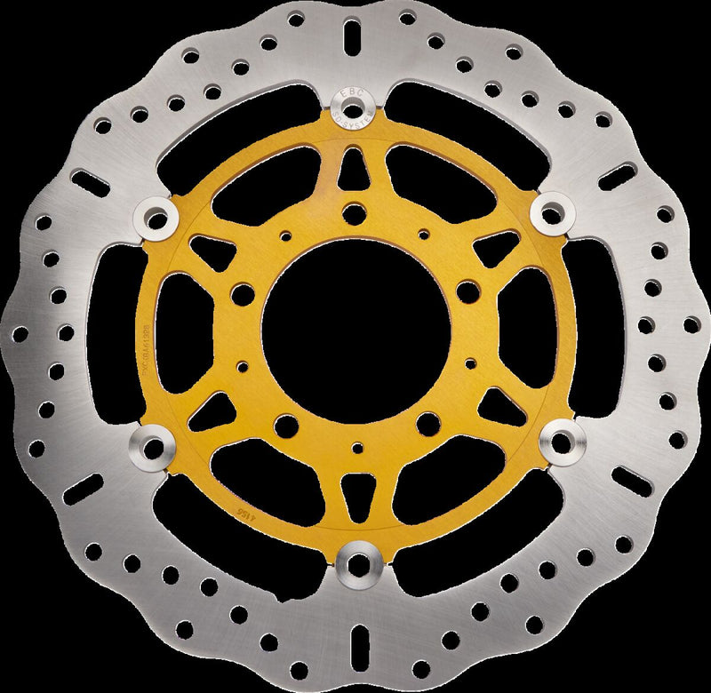 EBC Brake Rotor for 2005-2026 KAWASAKI XC Series Gold Silver Front Right Two Piece (Floating) Aluminium Stainless Steel