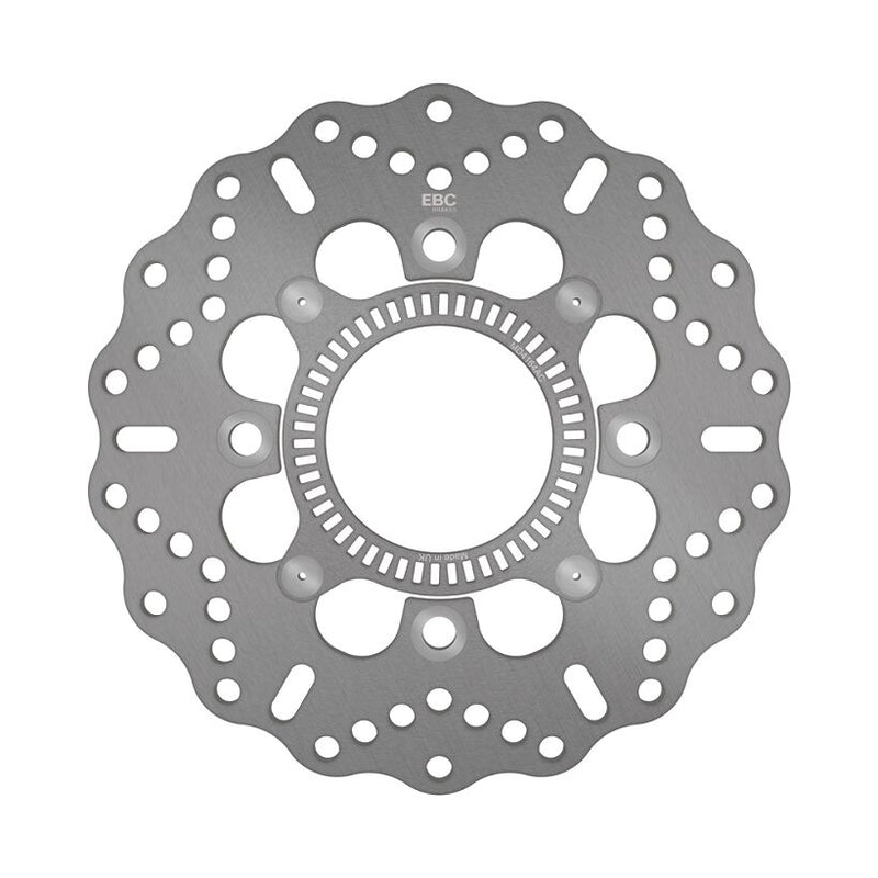 EBC Contour Fixed Brake Rotor for 2005-2026 KAWASAKI Wave® Silver Stainless Steel Solid-Mount Rear One Piece (Fixed)