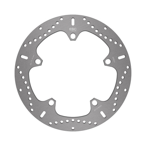 EBC Round Fixed Brake Rotor Silver Stainless Steel Solid-Mount Front One Piece (Fixed)