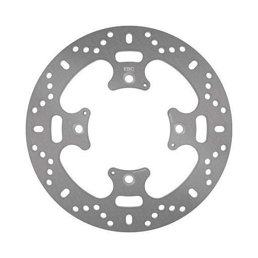 EBC Round Fixed Brake Rotor for 2008-2025 TRIUMPH Silver Stainless Steel Solid-Mount Rear One Piece (Fixed)