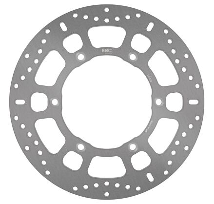 EBC Round Fixed Brake Rotor for 2001-2016 TRIUMPH Silver Stainless Steel Solid-Mount Front One Piece (Fixed)