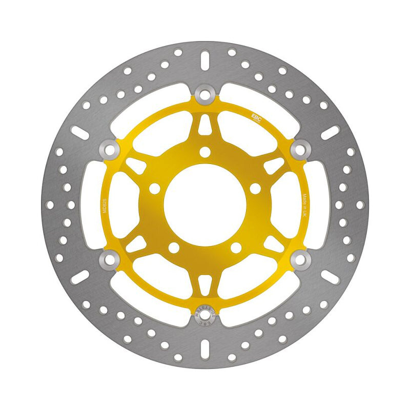 EBC Round Pro-Lite Brake Rotor for 2009-2018 TRIUMPH THUNDERBIRD Pro-Lite Series Gold Silver Full-Floating Front Two Piece (Floating) Aluminium Sta...