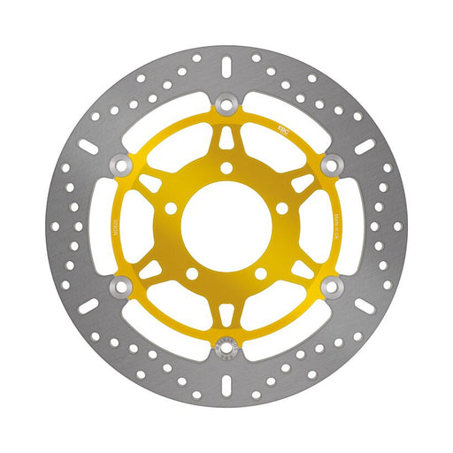 EBC Round Pro-Lite Brake Rotor for 2009-2018 TRIUMPH THUNDERBIRD Pro-Lite Series Gold Silver Full-Floating Front Two Piece (Floating) Aluminium Sta...