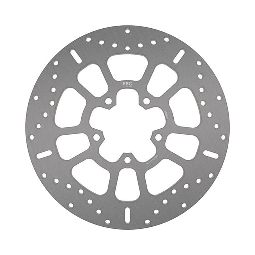 EBC Round Fixed Brake Rotor for 2009-2018 TRIUMPH THUNDERBIRD Silver Stainless Steel Solid-Mount Front One Piece (Fixed)