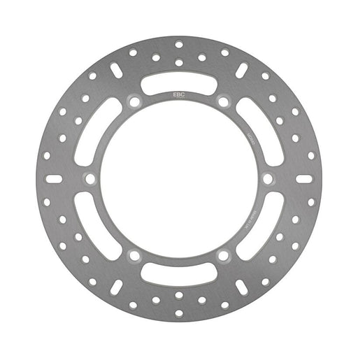 EBC Round HPSR solid brake rotor for 2007-2020 MOTO GUZZI HPSR Series Silver Stainless Steel Solid-Mount Rear One Piece (Fixed)