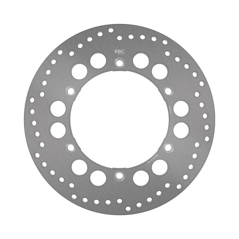 EBC Round Fixed Brake Rotor for 2005-2015 ROYAL ENFIELD Silver Stainless Steel Solid-Mount Front One Piece (Fixed)