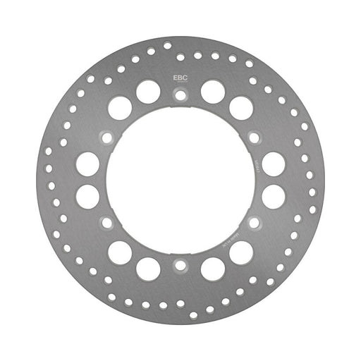 EBC Round Fixed Brake Rotor for 2005-2015 ROYAL ENFIELD Silver Stainless Steel Solid-Mount Front One Piece (Fixed)