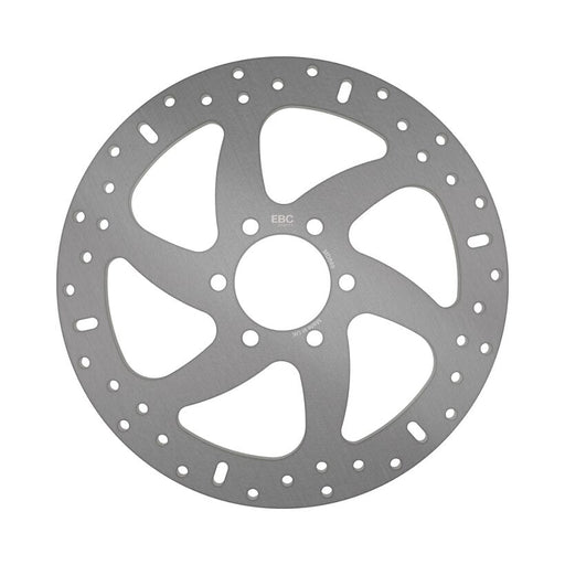 EBC Round Fixed Brake Rotor for 2011-2012 KTM DUKE Silver Stainless Steel Solid-Mount Front One Piece (Fixed)