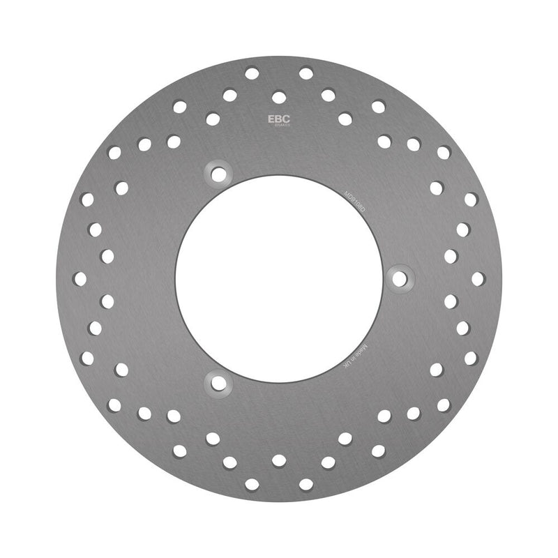 EBC Round D-Series Scooter Brake Rotor for 2006-2008, 2011-2017 YAMAHA Scooter Series Silver Stainless Steel Solid-Mount Rear One Piece (Fixed)